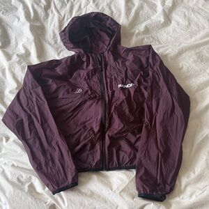 Bandit Women's Hooded Windbreaker Jacket - Deep Plum